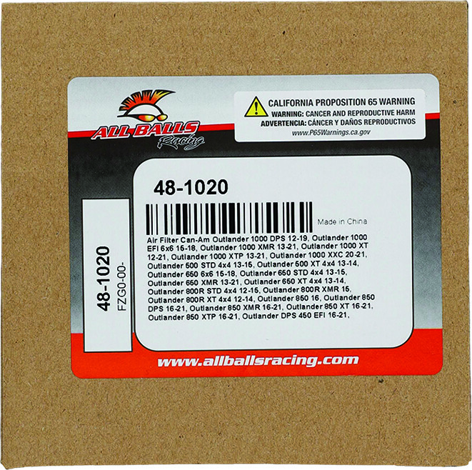 ALL BALLS AIR FILTER KIT