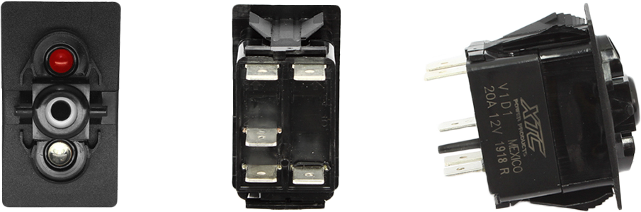 XTC Power Products SPST Carling Rocker Switch with Red / Blue LEDs