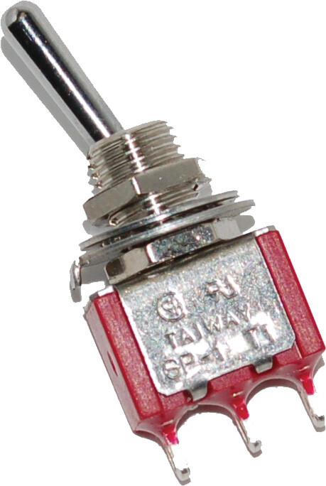 NAMZ CUSTOM CYCLE MINI HIGH/LOW BEAM TOGGLE SWITCH 5-AMP 1/4" HOLE