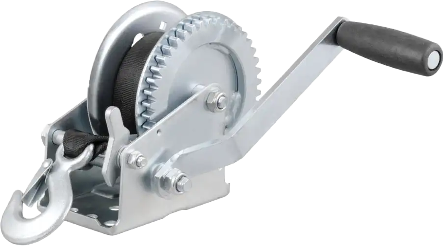 Curt Hand Crank Winch w/ 20' Strap