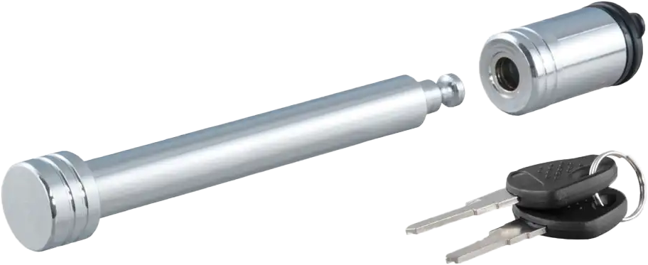 Curt 5/8" Hitch Lock 3" Receiver  Barbell  Chrome