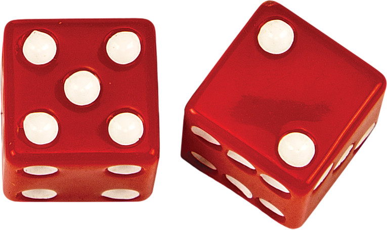 HARDDRIVE VALVE STEM CAPS RED DICE PR