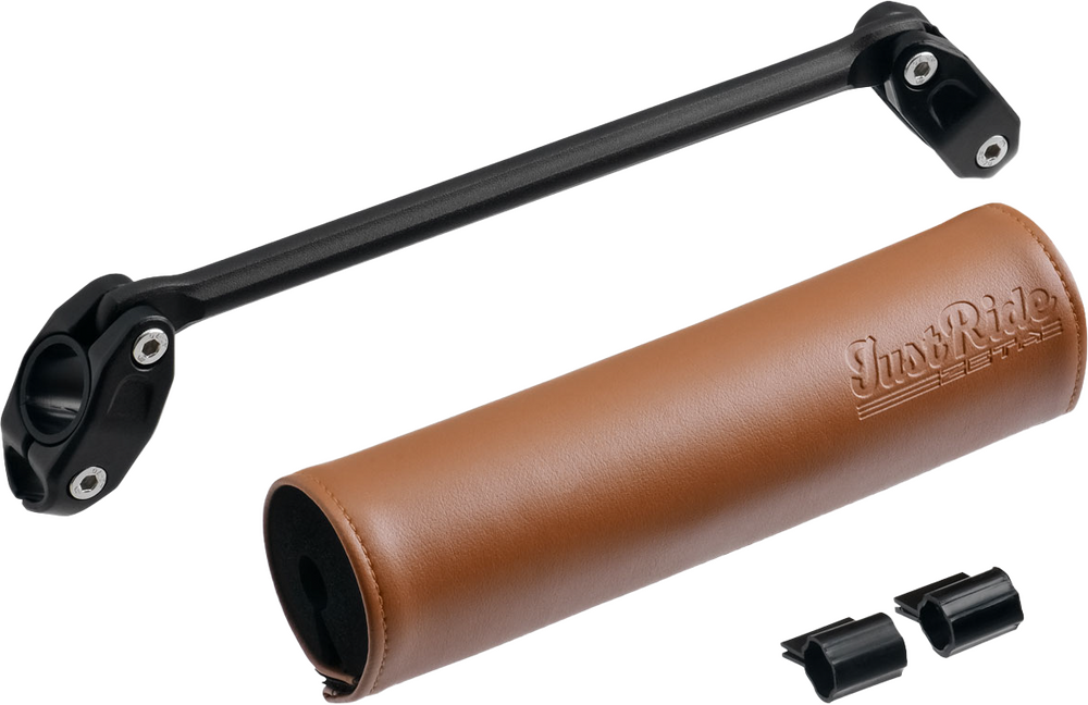 ZETA HANDLEBAR BAR PAD SET 200MM BROWN PAD W/220MM BRACE