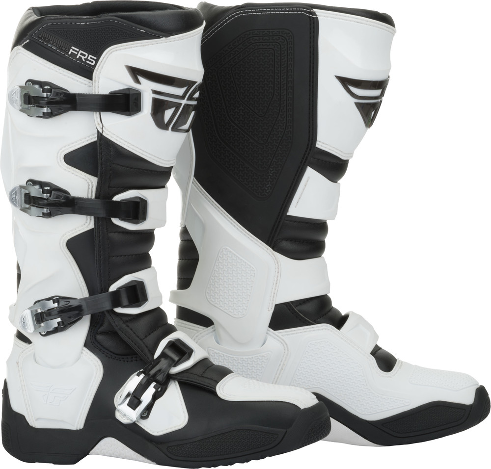 FLY RACING FR5 BOOTS WHITE SZ 11