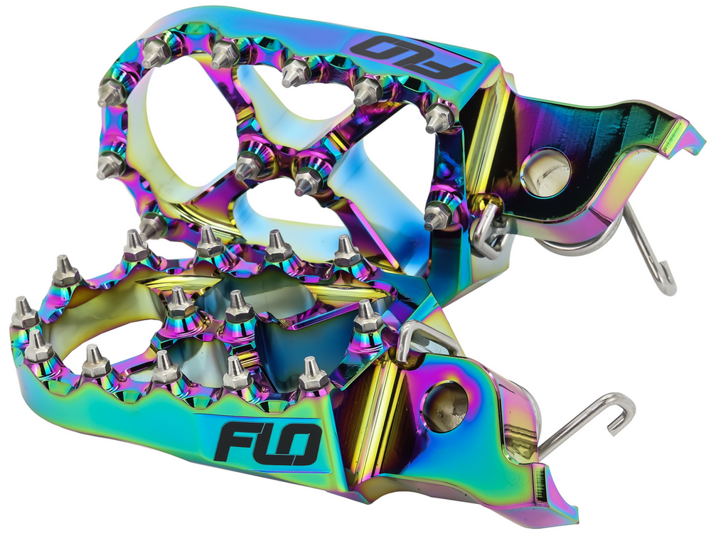 FLO MOTORSPORTS PRO SERIES FOOT PEGS JET FUEL