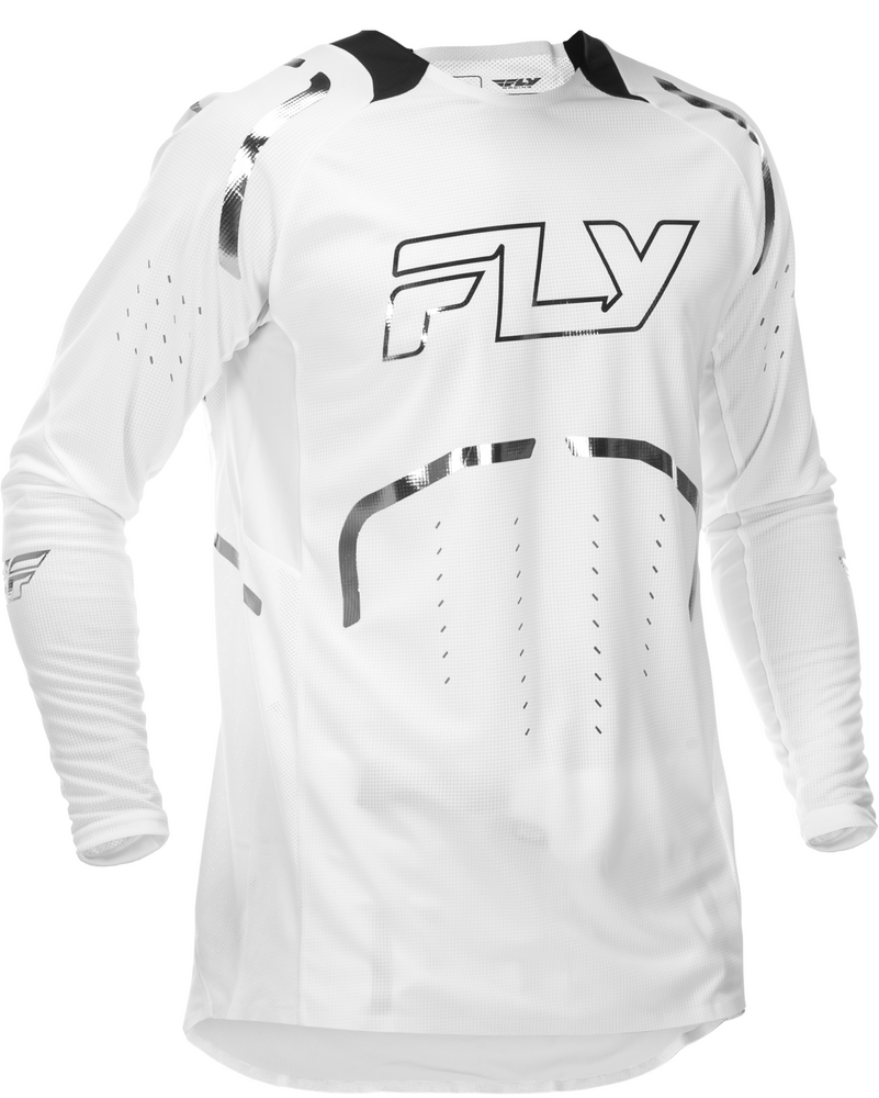 Fly Racing 2026 Evolution DST LE Flash Jersey — White/Silver