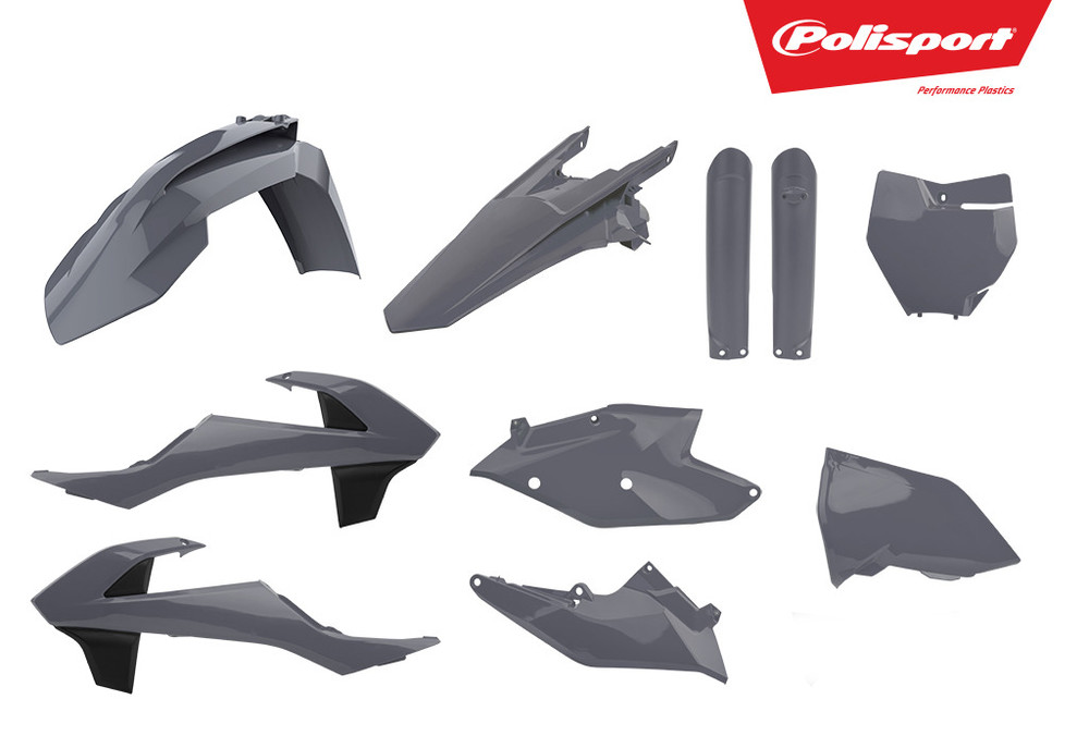 POLISPORT PLASTIC BODY KIT NARDO GREY