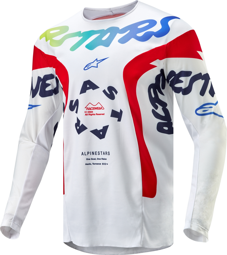 RACER HANA JERSEY WHITE/MULTICOLOR 2X