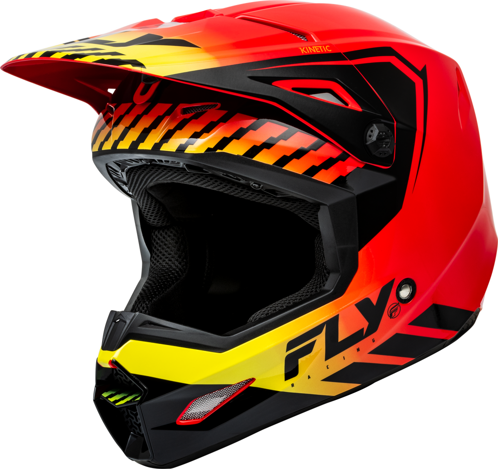 KINETIC MENACE HELMET RED/BLACK/YELLOW 2X