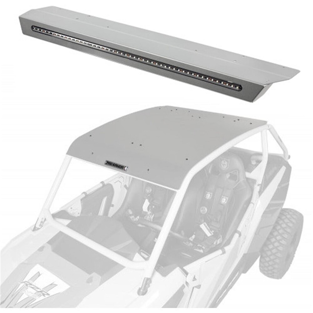 ASYLUM ROOF W/ LIGHT BAR SPARKLE SILVER METALLIC