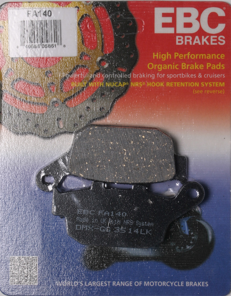 EBC FA140 Organic Rear Brake Pads