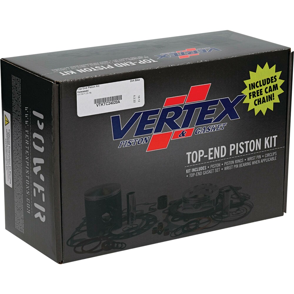 VERTEX TOP END KIT FORGED 76.95/STD 13.8:1 KAW