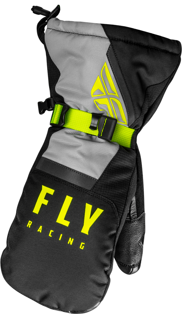 Fly Racing Cascade Mitten — Black/Grey/Hi-Vis Yellow