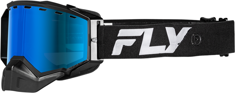 Black/Black W/ Sky Blue Mirror/Blue Lens