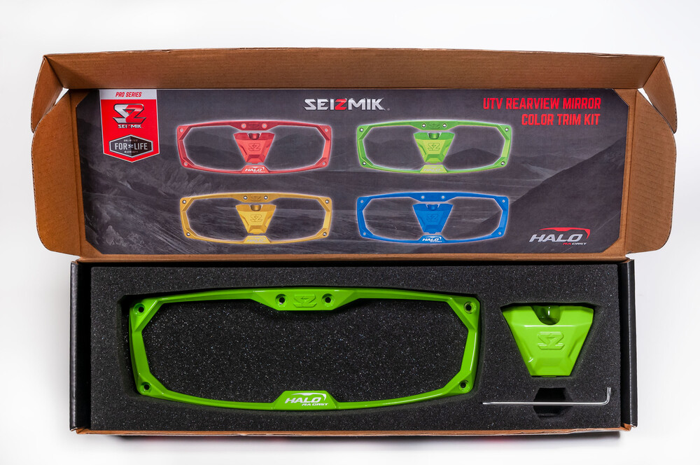SEIZMIK BEZEL HALO BILLET/LED/CAST GREEN