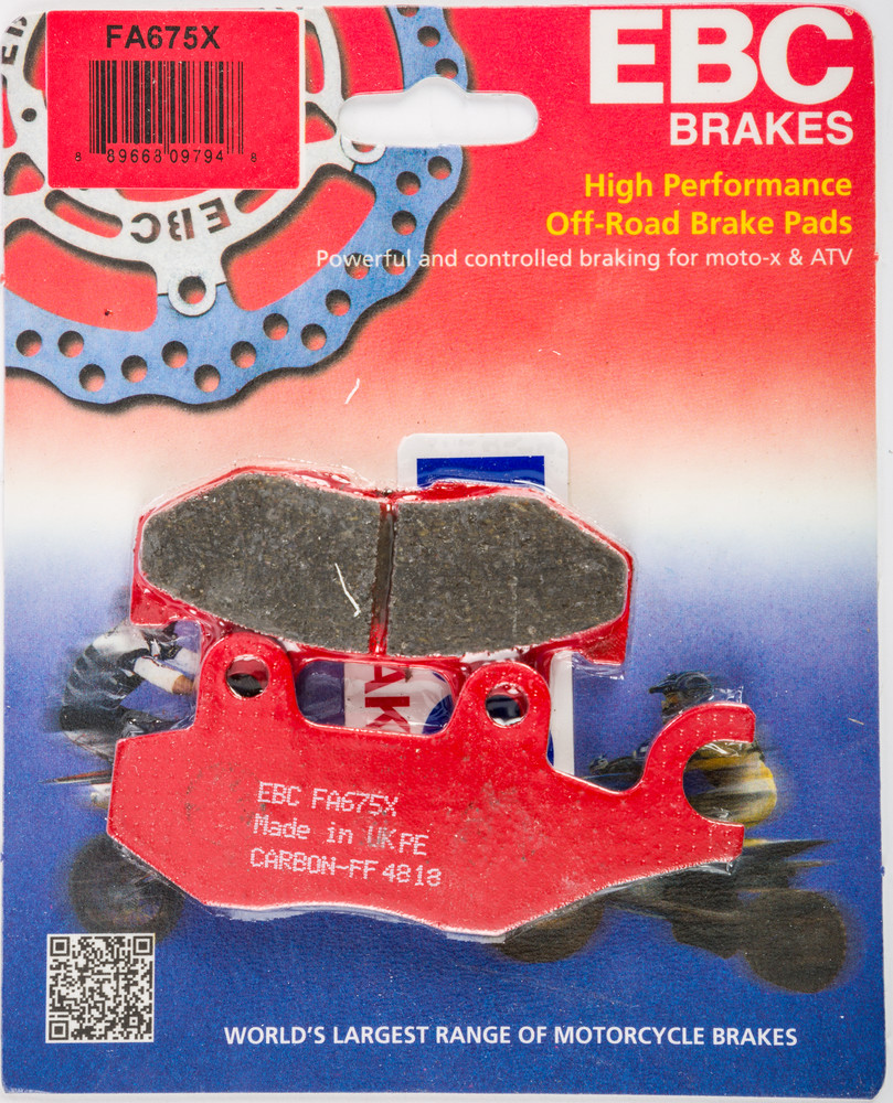 EBC BRAKE PADS FA675X CARBON X SERIES
