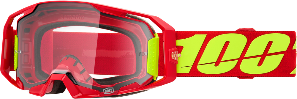 ARMATIC GOGGLE RED CLEAR LENS