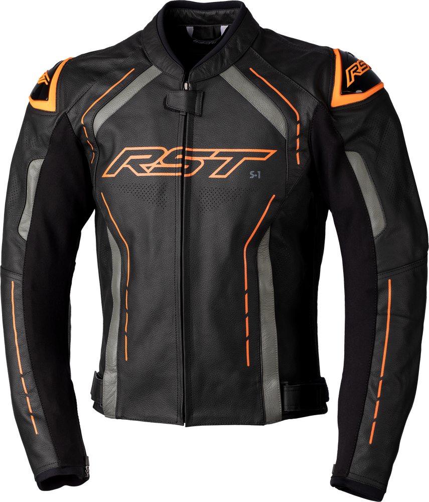 Rst S1 CE Jacket — Black/Grey/Neon Orange