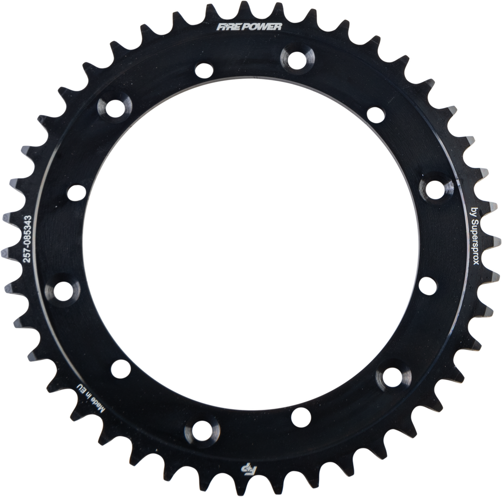 FIRE POWER REAR SPROCKET STEEL 43T BLK