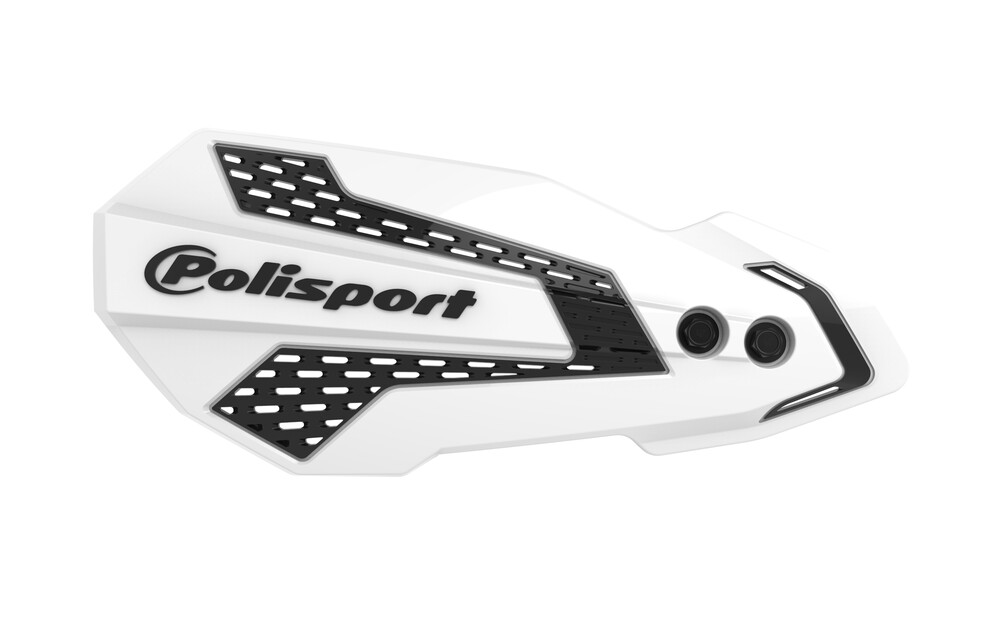 POLISPORT MX FLOW HANDGUARDS WHITE/BLACK