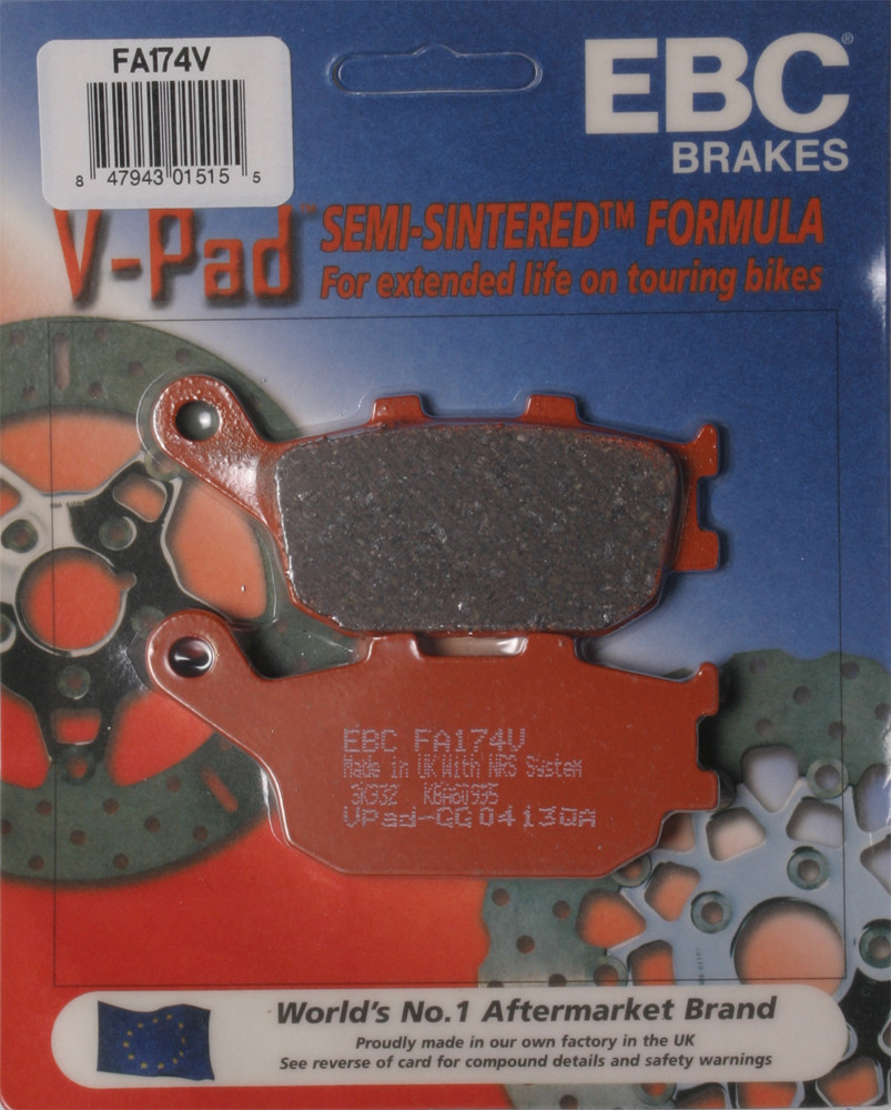 EBC FA174V Semi-Sintered Rear Brake Pads