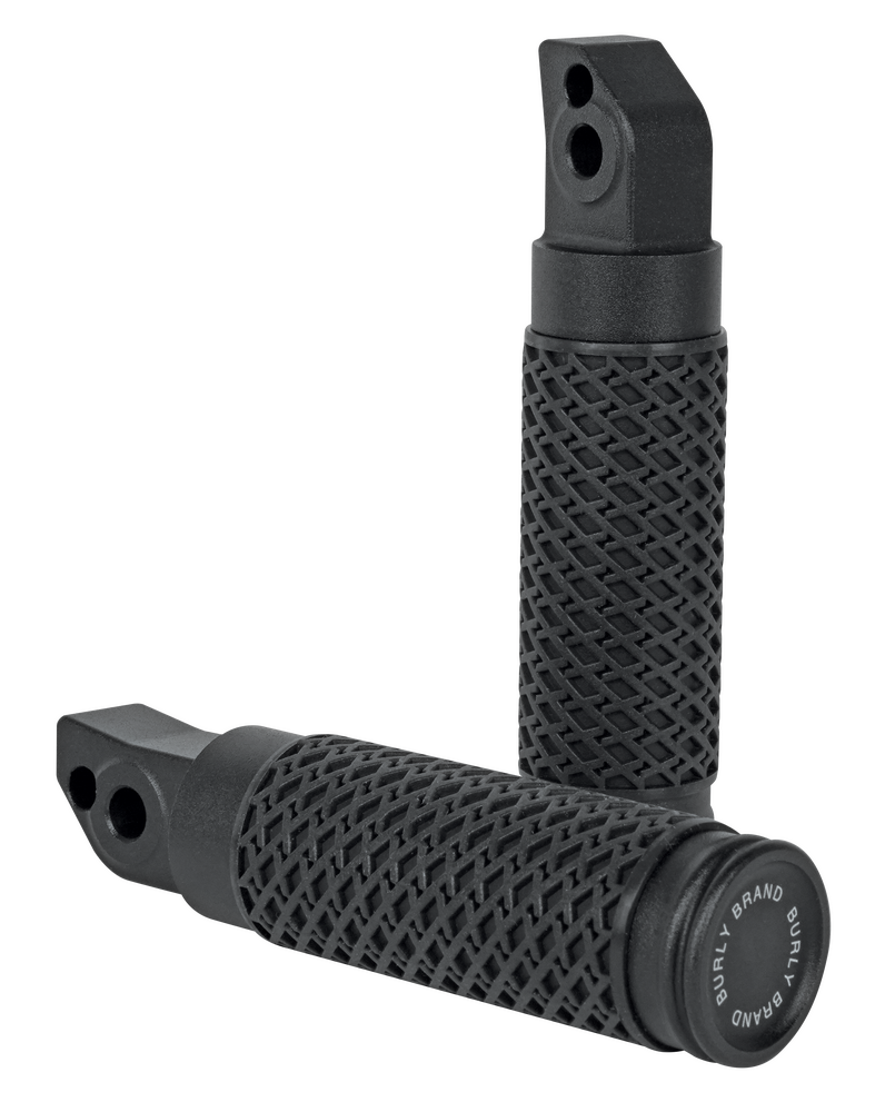 Burly Brand Slash Cut Pass Foot Pegs Pr Black