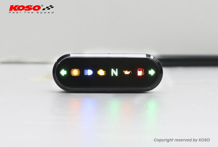 KOSO INDICATOR LIGHT DISPLAY METER BLACK