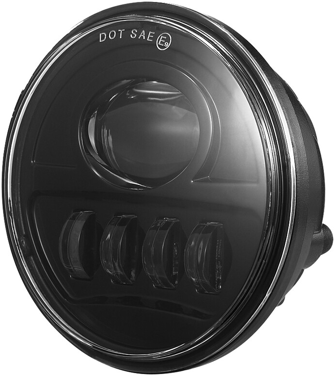 Pathfinder 4.5" Modern Led Passing Lamps Kit Black