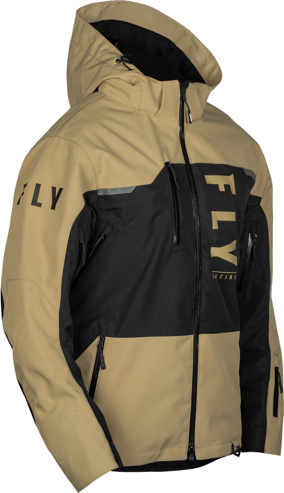 Fly Racing Carbon Jacket (2026) — Black/Tan
