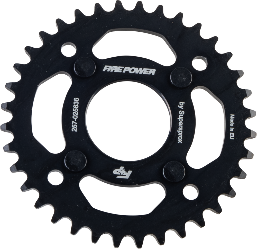 FIRE POWER REAR SPROCKET STEEL 36T BLK