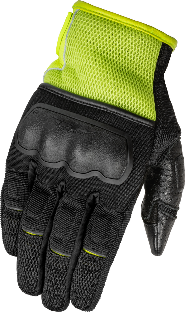 Fly Racing Coolpro Force Gloves (2023) — Black/Hi-Vis Yellow