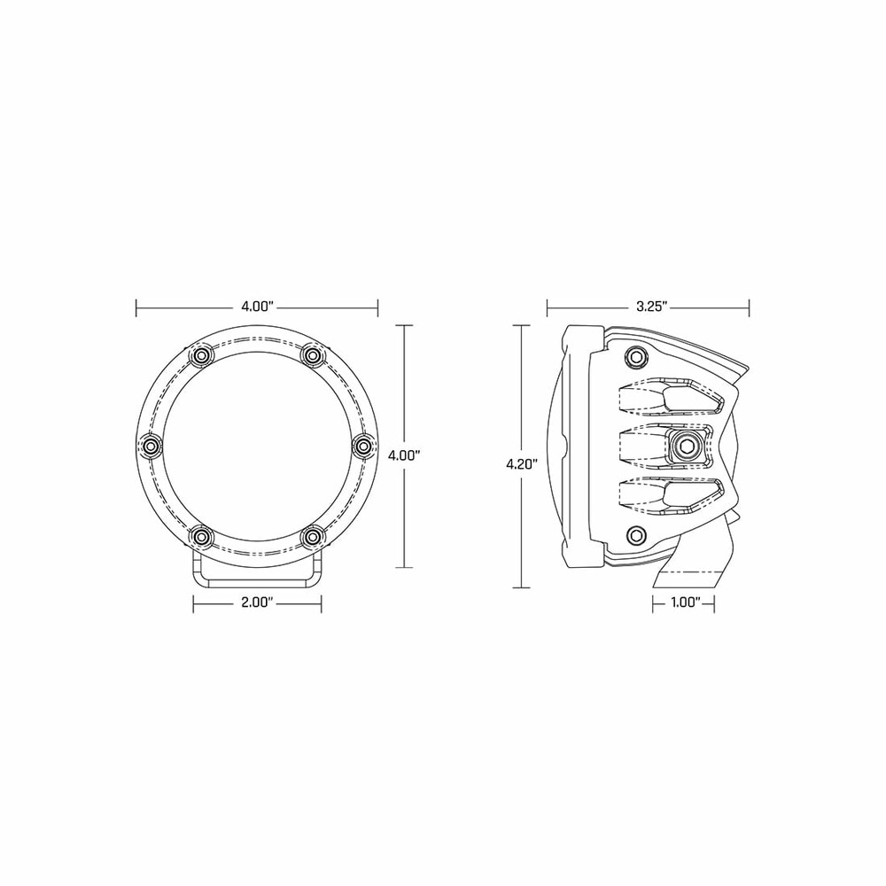 RIGID 360-SERIES 4" SPOT RGB/2 RGBW
