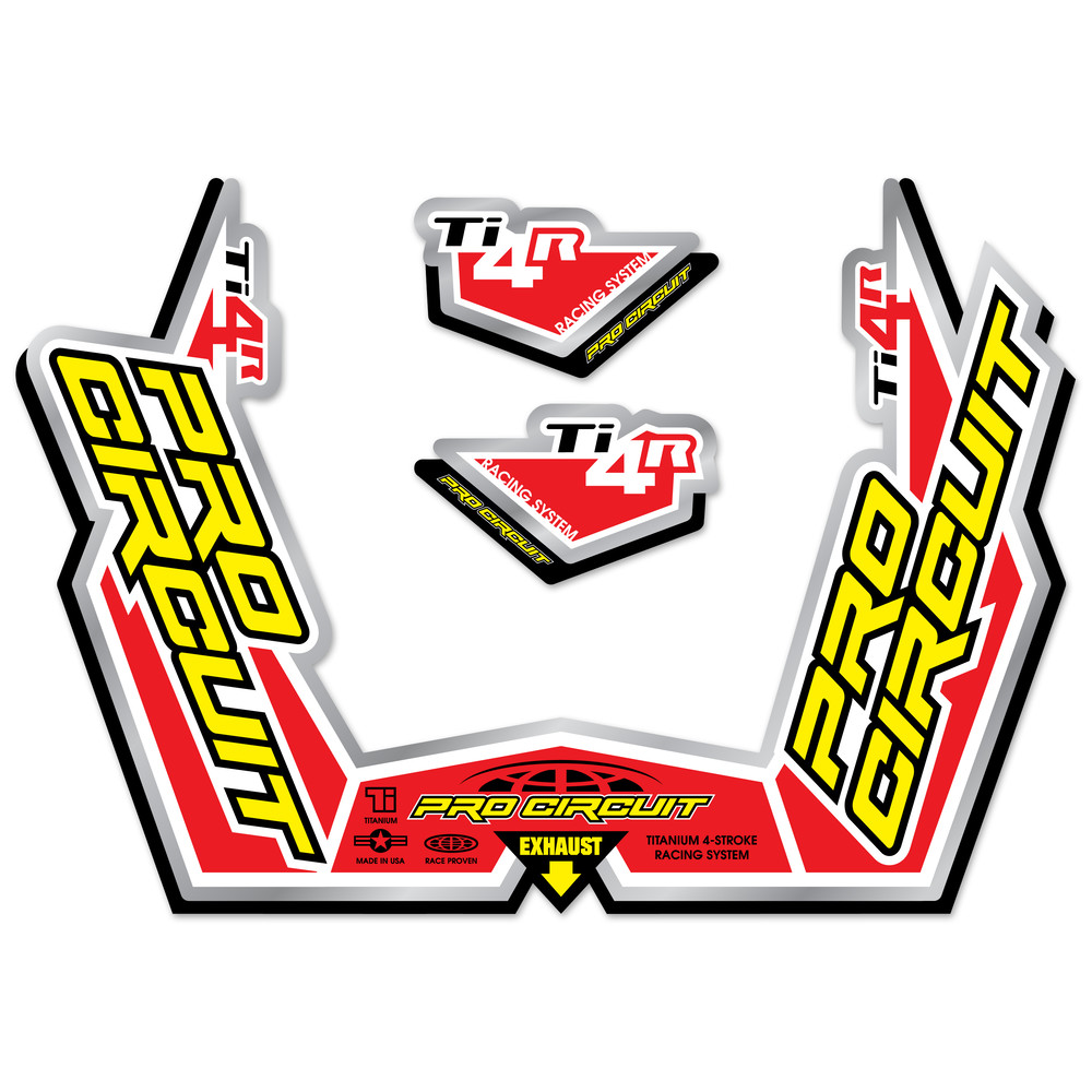 Pro Circuit Replacement Muffler Stickers