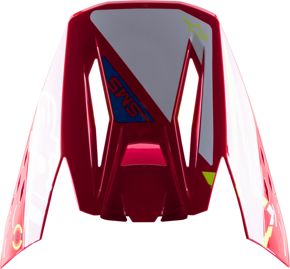 S-M5 ACTION VISOR RED/WHITE/YELLOW