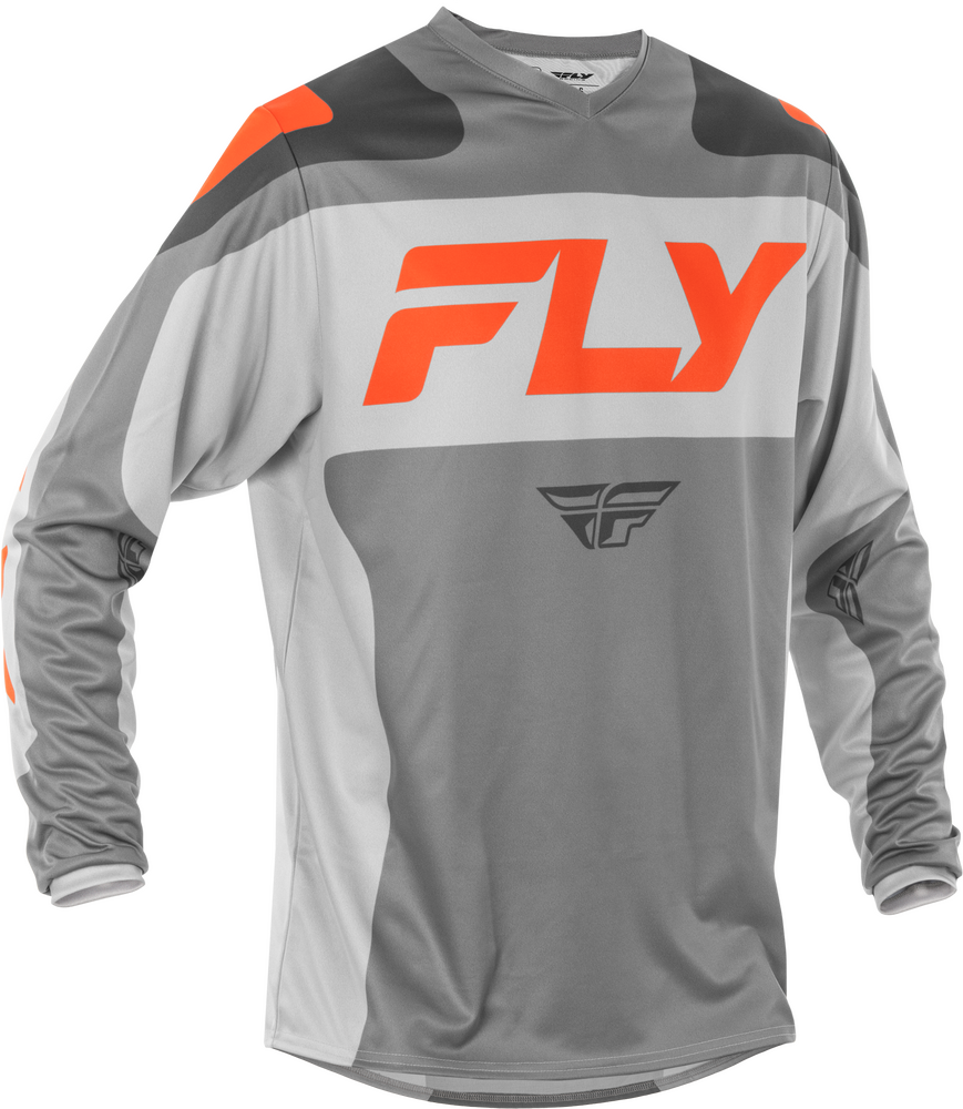 Fly Racing F-16 Jersey — Grey/Orange