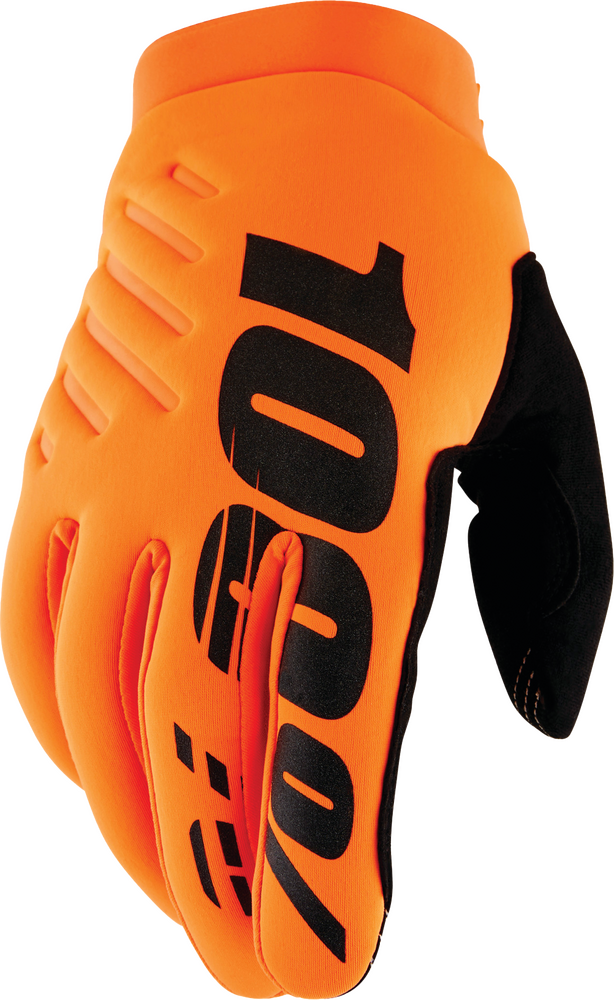 BRISKER YOUTH GLOVES FLUO ORANGE/BLACK LG