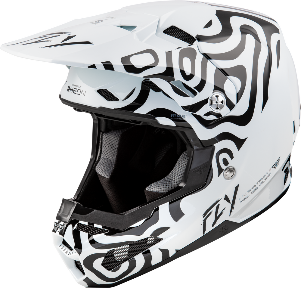Fly Racing Formula S Carbon Abyss — White/Black
