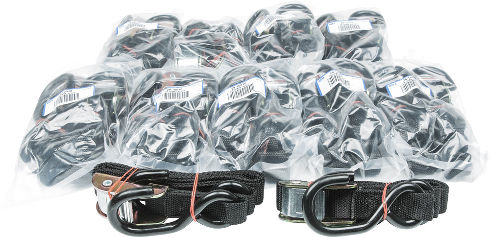 FIRE POWER 1" TIE-DOWN BLACK 10/PAIRS