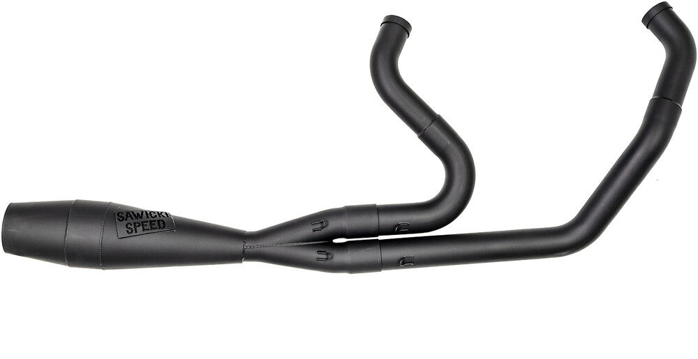 Sawicki Speed Shop 2-Into-1 Shorty Exhaust For Harley Softail 2018-2024