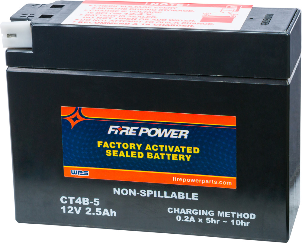 FIRE POWER BATTERY CT4B-5 SEALED FACTORY ACTIVATED