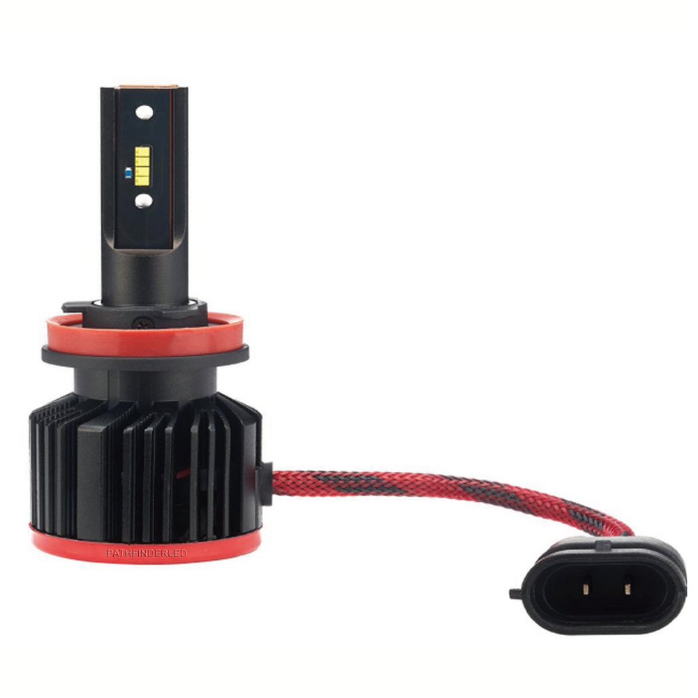 PATHFINDER H11 FAN HEATSINK HEADLIGHT HIGH PERFORMANCE TRI-LED BULB