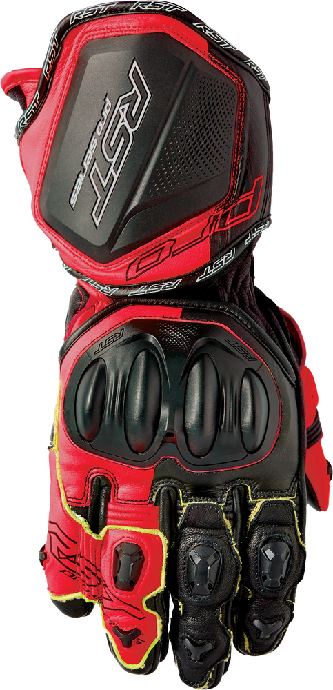 Rst Pro Series GP D30 Gloves — Black/Fluorescent Red