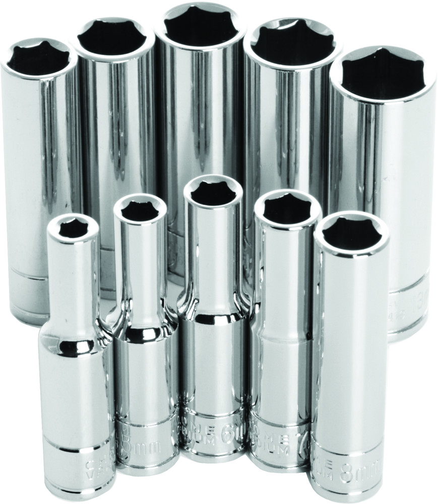 10 PC 1/4" MET SOCKET SET DEEP