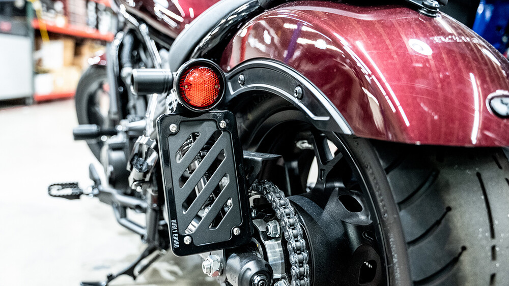 BURLY BRAND SLASH CUR LIC PLT KIT VERT BLACK