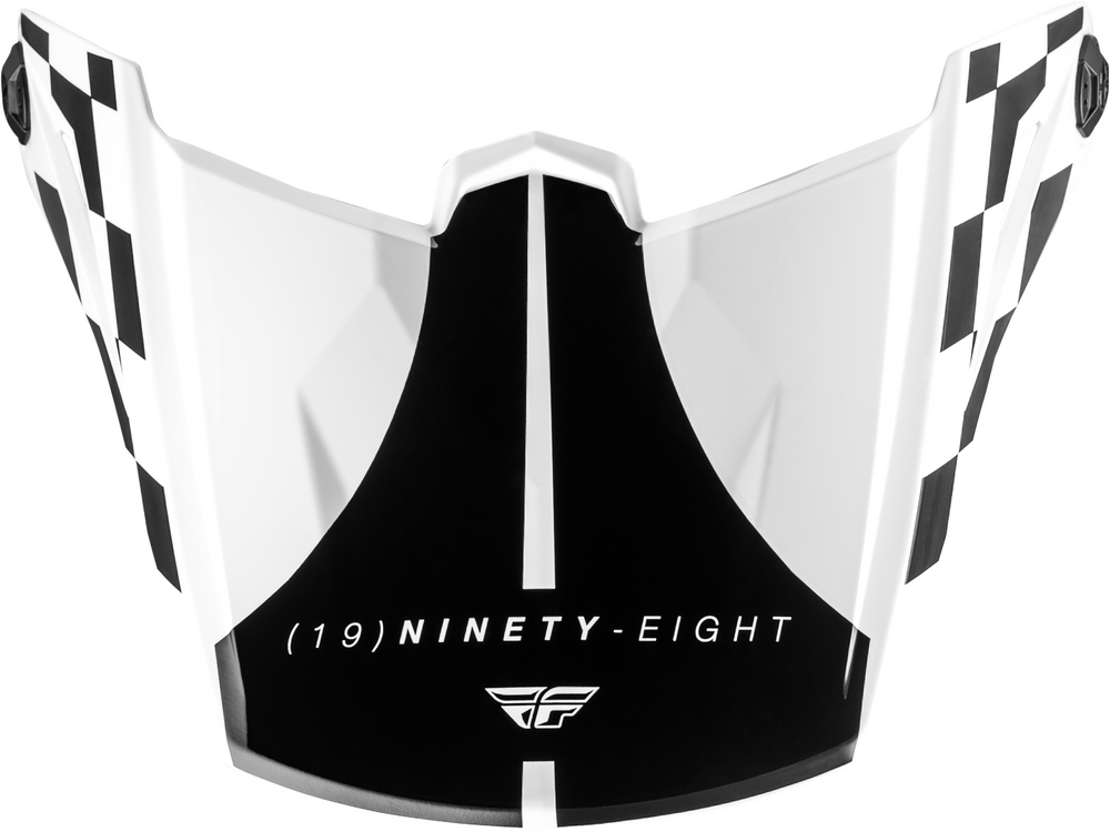 Fly Racing Kinetic Lite Rival Helmet Visor (2026) — Gloss White/Black
