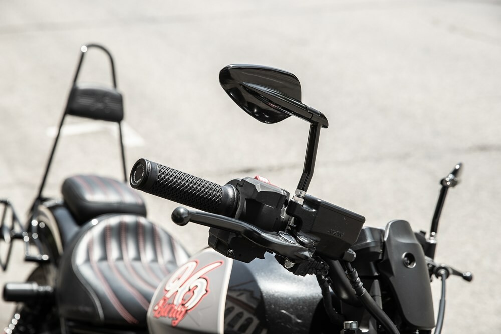 Burly Brand Radar Mirrors Black Pair