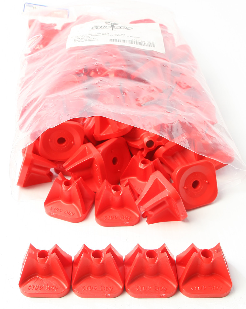STUD BOY SUPER-LITE PRO SERIES SINGLE BACKERS .75" 84/PK RED