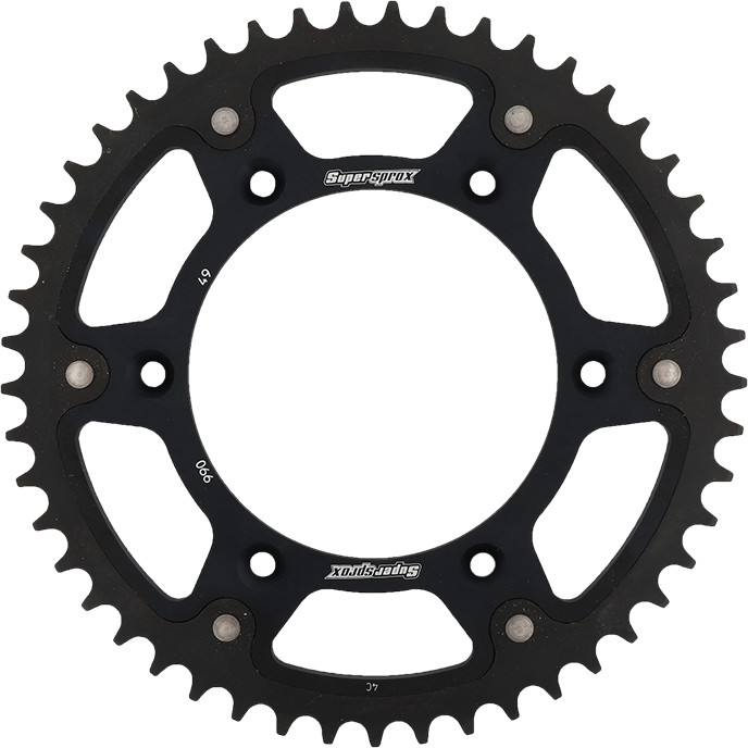 REAR STEALTH SPROCKET ALU/STL 49T-520 BLK HUSQ/KTM