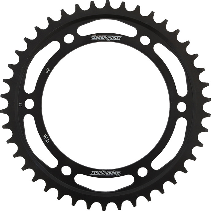 REAR SPROCKET STEEL 42T-530 BLK HON