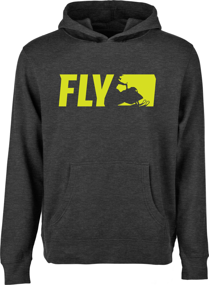 FLY YOUTH PRIMARY HOODIE CHARCOAL YL